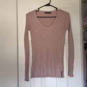 Pink Glitter Sweater